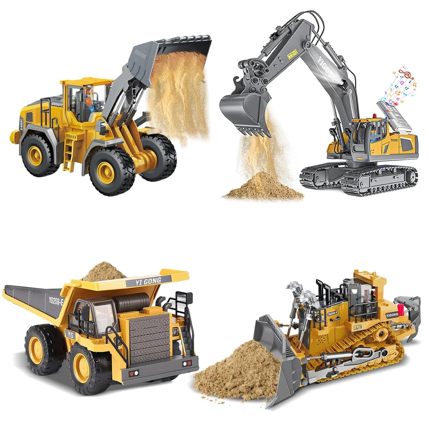 Amazon.com: ADTHLIER Remote Control Excavator (11-Channel), Dump